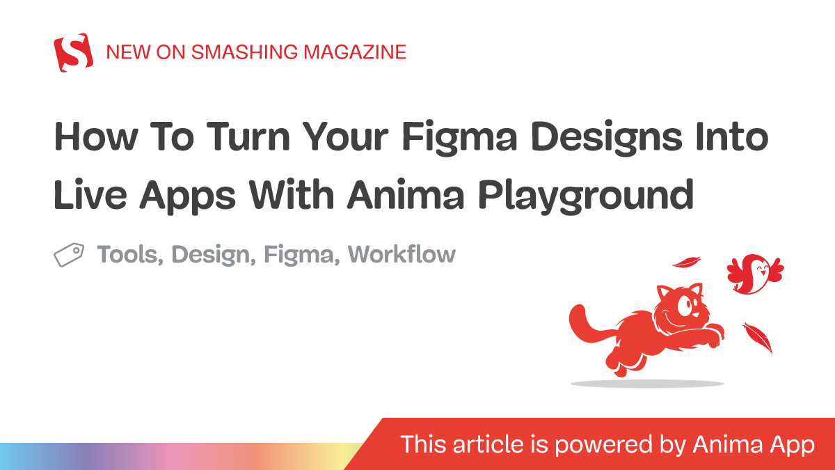 How to make your Figma -Design for Live Apps with Anima Playground - Smashing Magazine